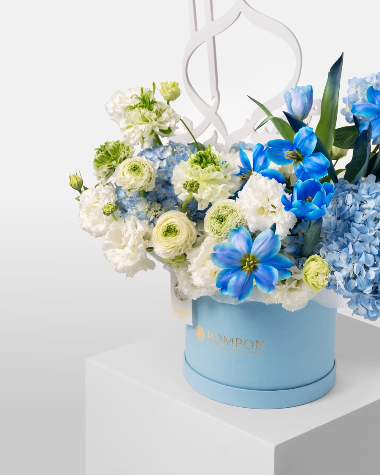Sky-blue tulips