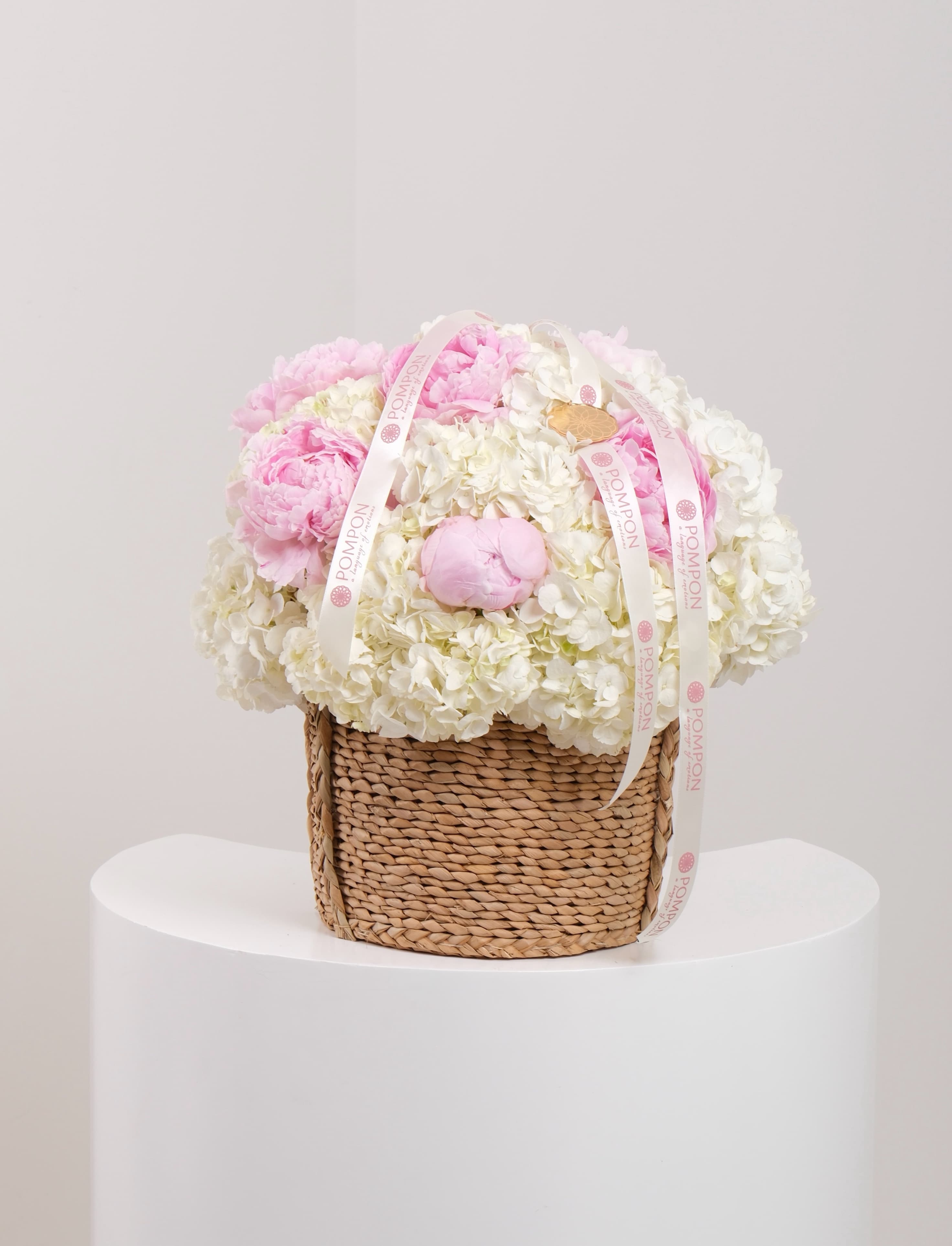 Peony & Hydrangea Basket