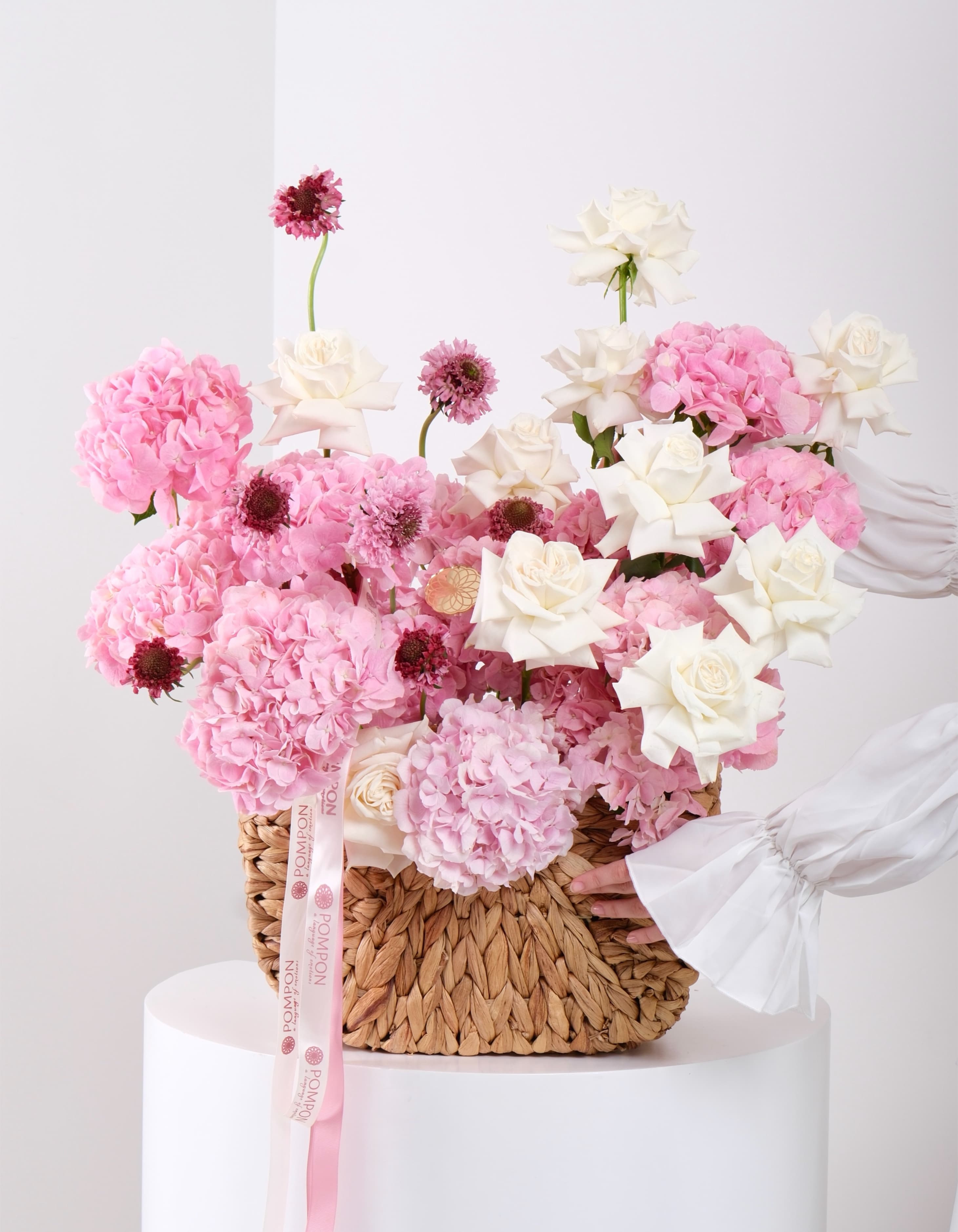 Blush Garden Basket