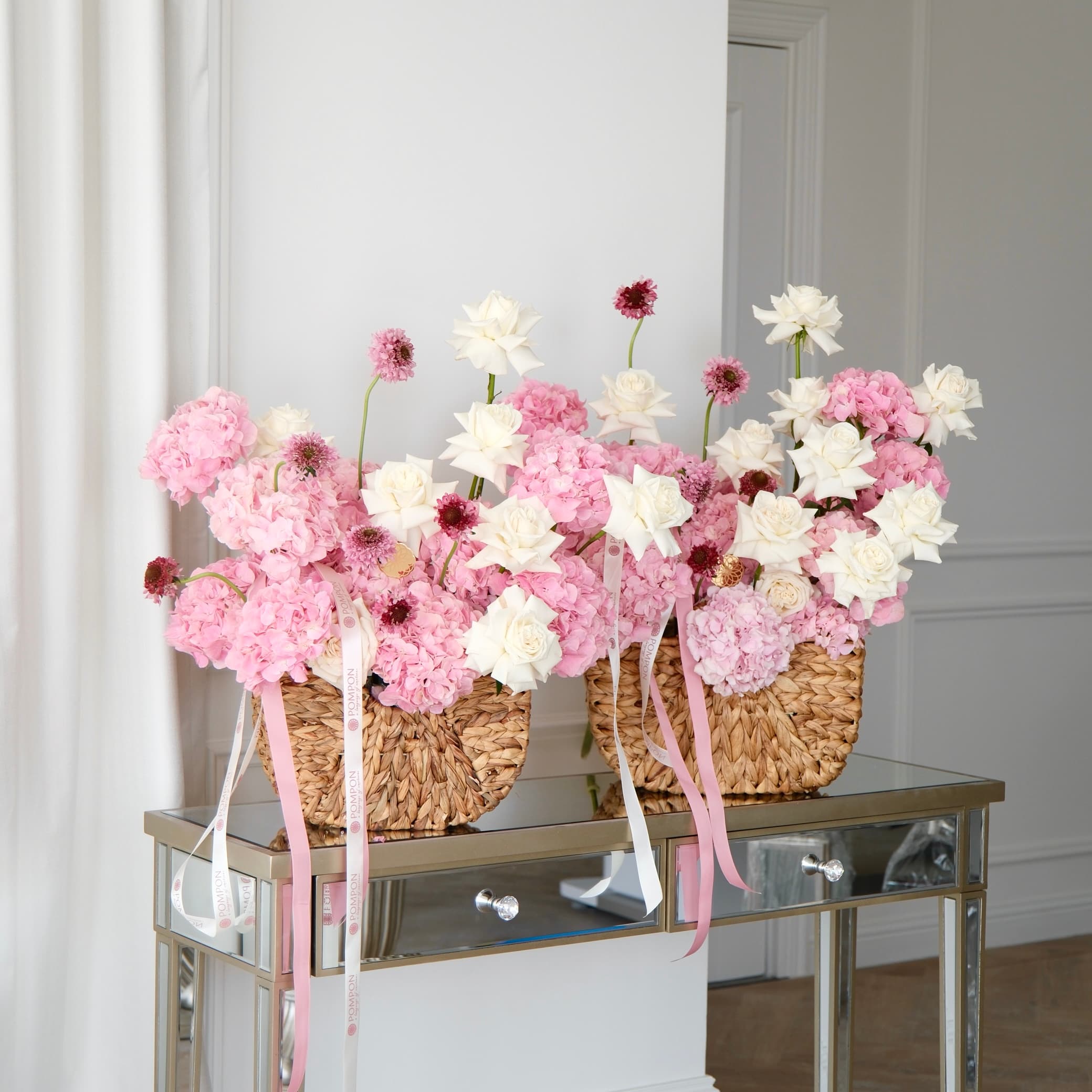 Blush Garden Basket