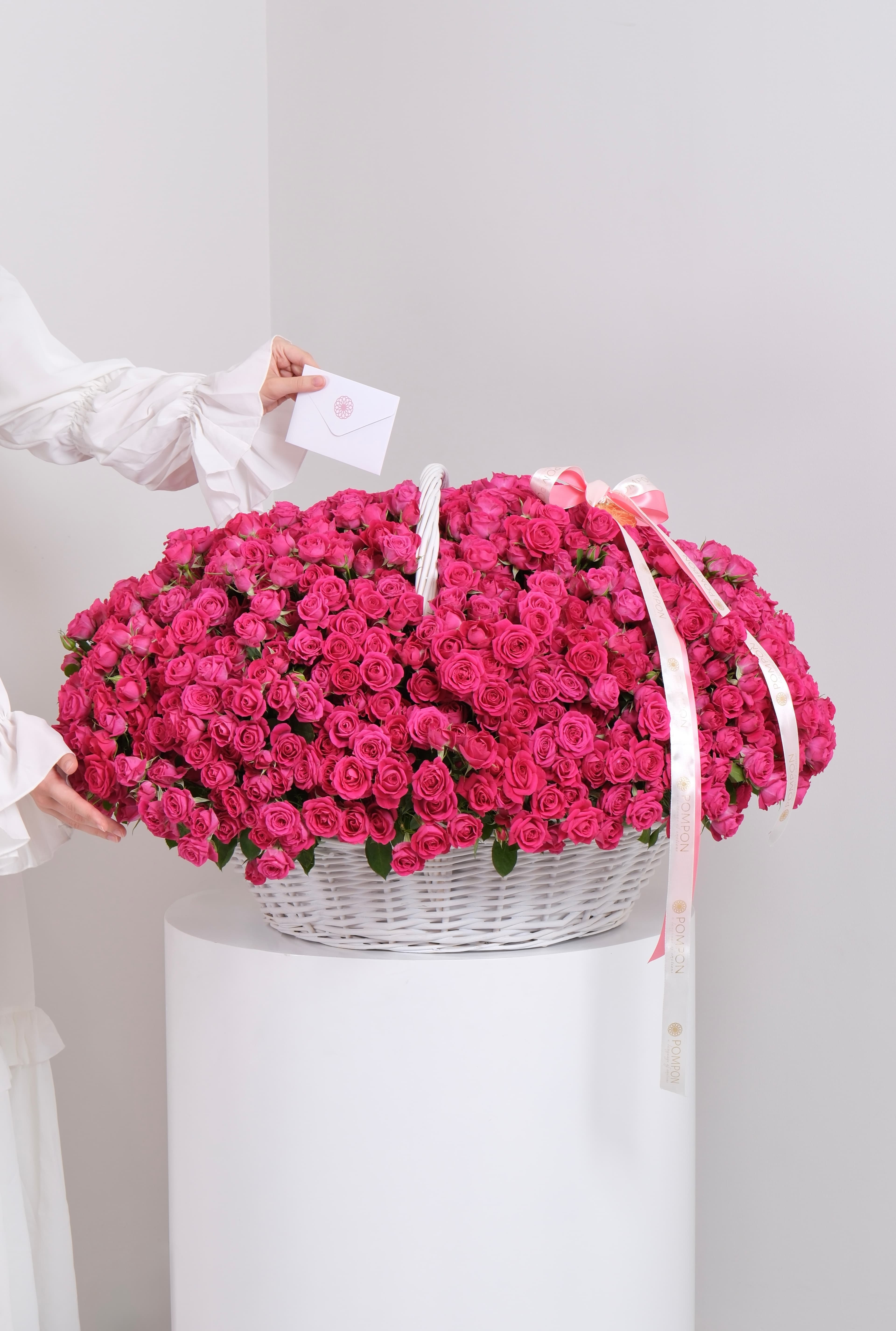 Pink Bloom Basket
